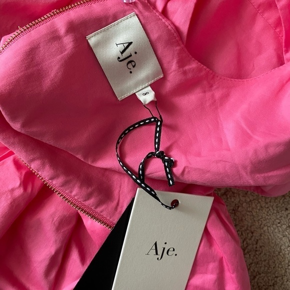 NWT- AJE Hot Pink “Solstice” Cutout Mini Dress - Picture 6 of 9